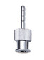 Luer hose connectors made of metal with straight ends, Suitable for: LLM/hose inner &#216; 3.0 mm