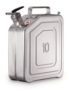 Safety canisters with self-closing tap for storage lying down, 10 l, 10KZ