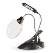 Tabletop magnifier LED