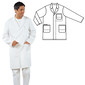 Men’s lab coat 1310, Men's size: 52/54