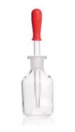 Dropper bottle with pipette Clear glass, 50 ml