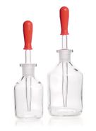 Dropper bottle with pipette Brown glass, 50 ml