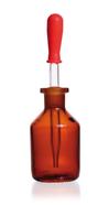 Druppelfles met pipet Bruin glas, 100 ml