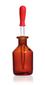 Dropper bottle with pipette Brown glass, 50 ml