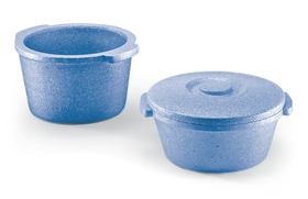 Ice container round, 2.5 l, blue