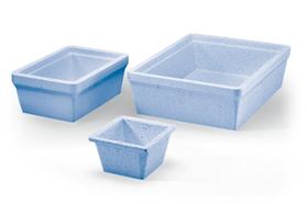 Eisbehälter rechteckig, 1 l, 155 x 155 x 95 mm, blau