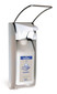 Soap and disinfectant dispenser plus With long arm lever, Suitable for: 350/500 ml bottles, 82 x 215 x 295 mm