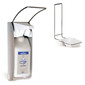 Soap and disinfectant dispenser plus With short arm lever, Suitable for: 350/500 ml bottles, 82 x 160 x 315 mm