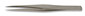 Precision tweezers DUMONT<sup>&reg;</sup> straight with thick tips Inox02, 2, 0,14 mm