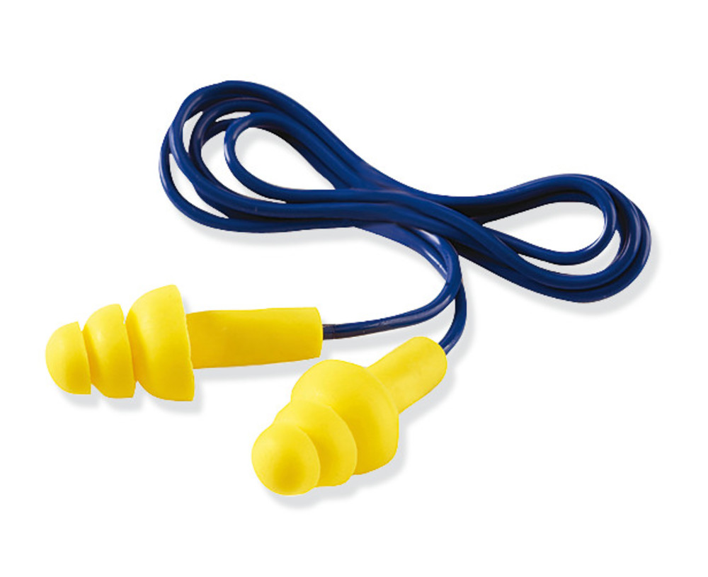 Reusable ear plugs ULTRAFIT, with safety cord, UF01000, Reusable ear plugs, Hearing protection, Occupational Safety and Personal Protection, Labware