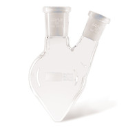 Two-necked, pear-shaped flasks, 100 ml, 14/23