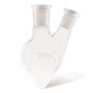 Two-necked, pear-shaped flasks, 25 ml, 14/23