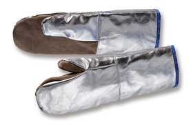 Gants anti-chaleur cuir aluminisé