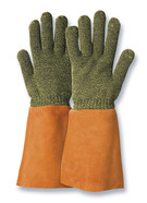 Heat-resistant gloves KarboTECT<sup>&reg;</sup> L954 with leather cuffs, Size: 9