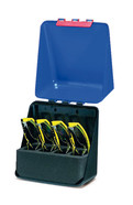 Glases box SEKUROKA<sup>&reg;</sup> for 4 safety glasses , blue