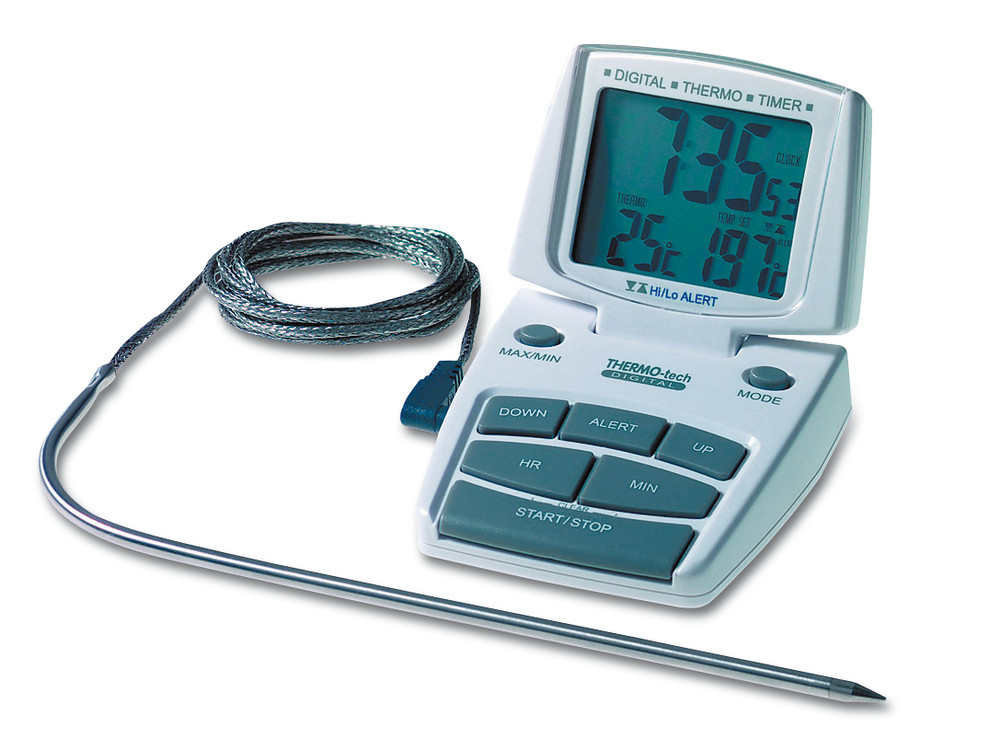 Thermometer Thermo-Timer, Thermometer (Innen-Außen, Min-Max, Funk), Temperatur und Überwachung, Messtechnik, Laborbedarf