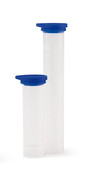 Test tubes with tamper-evident seal, 10 ml, Height: 94 mm, blue
