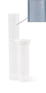 Tubes d’échantillons avec fermeture d’authenticité, 5 ml, Hauteur: 57 mm, blanc