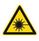 Warning symbols acc. to ISO 7010 on a sheet, Corrosive substances, Side length 50mm