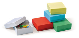 Cryogenic box ROTILABO<sup>&reg;</sup> cardboard 136 x 136 mm with water-repellent standard coating, Height: 50 mm, white, 50 unit(s)