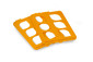 Accessories, No. of slots: 12, 6 x 2, yellow, Grid inserts for glass Ø of 25–30 mm, 12 slots, yellow