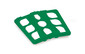 Accessories, No. of slots: 40, 10 x 4, green, Grid inserts for glass Ø of 16–20 mm, 40 slots, green