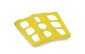 Zubehör, Anzahl Stellplätze: 12, 6 x 2, gelb, Gitter-Einsätze für Glas-Ø 25-30 mm, 12 Stellplätze, gelb