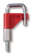 Tube clamp coloured, Suitable for: Tube external &#216; of up to 15 mm, red