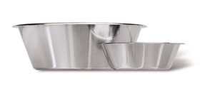 Bowl stainless steel flat form, 0.5 l