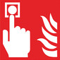 Fire safety symbol acc. to ISO 7010 Adhesive film, Fire extinguisher, 200 x 200 mm