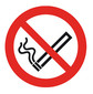 Verbotszeichen nach ISO 7010 doppelseitig, Rauchen verboten