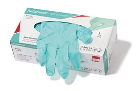 Disposable gloves ROTIPROTECT<sup>&reg;</sup> -Nitril green, Size: M (7-8)